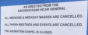 New Latin Mess Church Closed