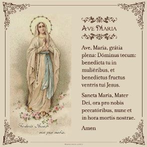 Ave Maria in Latin