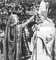 JPII & Hindu Priestess