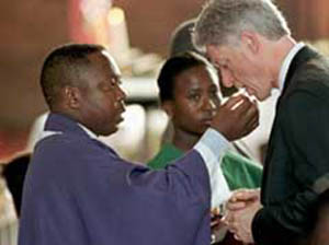 Bill Clinton Receives a Cookie