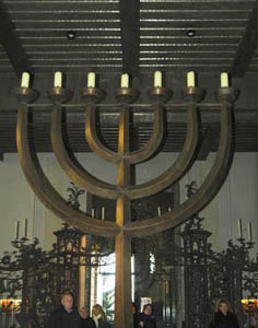 Menorah in Newchurch Cathedral