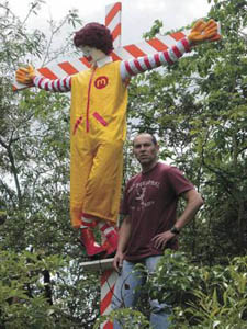 Crucified Ronald McDonald