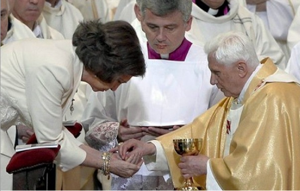 Queen of  Spain and Benedict-Ratzinger