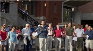 'Gay' Newchurchers Demonstrate