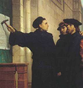 Martin Luther Posting the 95 Theses