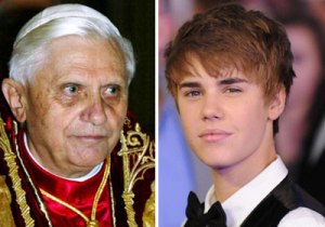 Benedict-Ratzinger & Justin Bieber