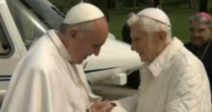 Francis-Bergoglio and Ratzinger