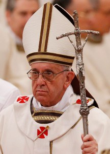 Francis-Bergoglio & Bent Crucifix