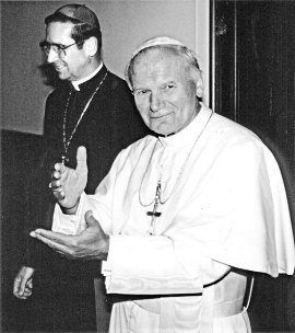 Roger Mahony & JPII-Wojtyla