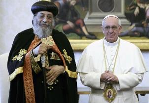 Tawadros and Francis-Bergoglio