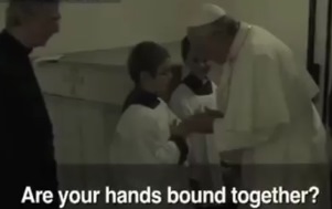 Francis-Bergoglio & Altar Boy