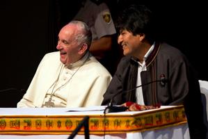 Francis Bergoglio & Evo Morales