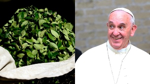 Coca and Francis-Bergoglio