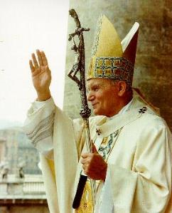 JPII-Wojtyla & 'Bent' Crucifix