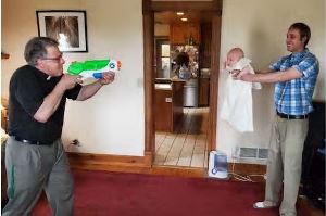 Squirt-gun Pseudo-baptism