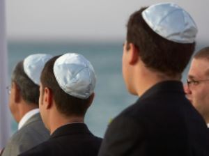 Newchurchers in Jewish Kippahs