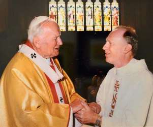 JPII-Wojtyla & Howard Hubbard