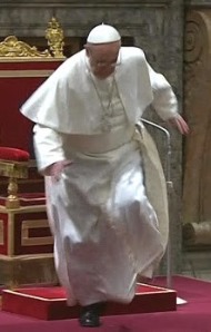 Francis-Bergoglio Stumbles