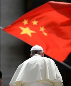 Francis-Bergoglio Salutes Communist Chinese Flag