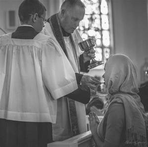 Kneeling for Communion