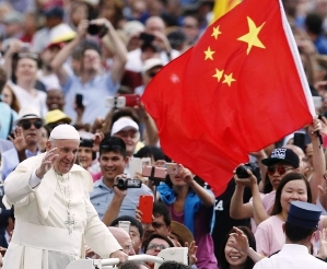 Francis-Bergoglio & Chinese Communist Flag