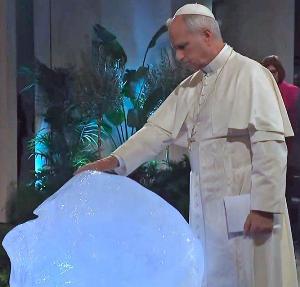 Prevost-Leo 'Blesses' a Block of Ice