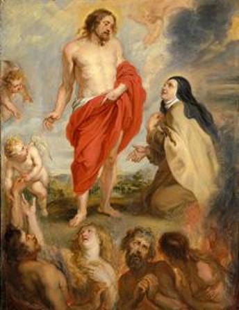 'St. Theresa of Avila Interceding for Souls in Purgatory - Peter Paul Reubens